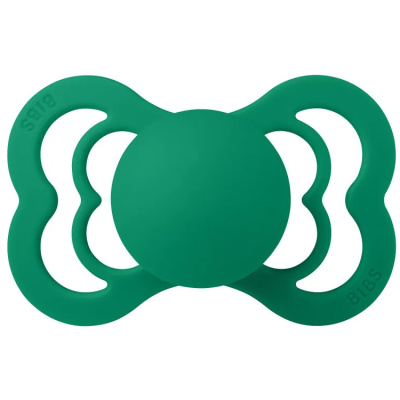 Соска-пустышка силиконовая 6-36 месяцев BIBS Supreme Silicone Evergreen 610301 1